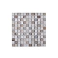 Hd Deco Mosaic with Stone Wall Tile; Beige & Brown HD1097043